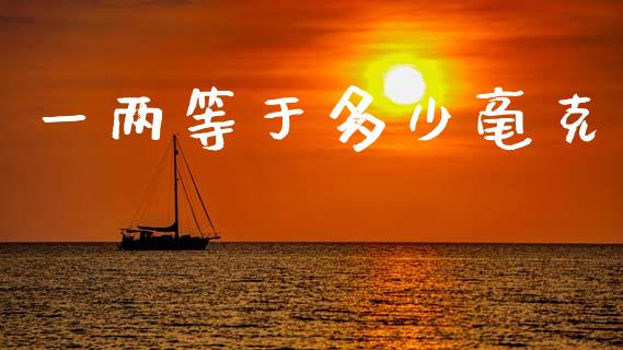 一两等于多少毫克_https://wap.jnlaobingbanjia.com_金融理财_第1张