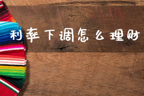 利率下调怎么理财_https://wap.jnlaobingbanjia.com_基金分析_第1张