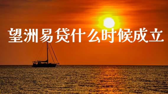 望洲易贷什么时候成立_https://wap.jnlaobingbanjia.com_证券公告_第1张