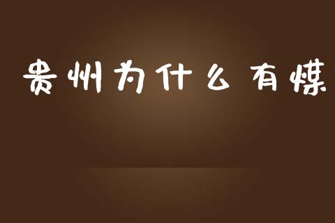 贵州为什么有煤_https://wap.jnlaobingbanjia.com_证券公告_第1张