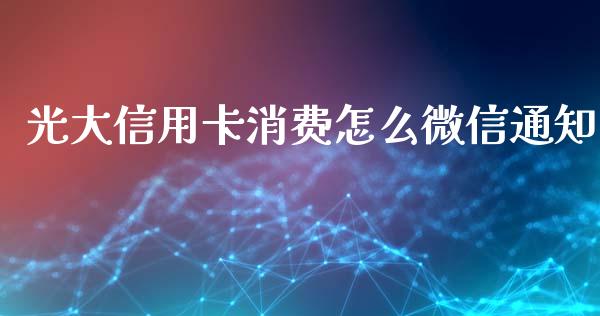 光大信用卡消费怎么微信通知_https://wap.jnlaobingbanjia.com_基金分析_第1张