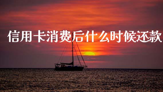 信用卡消费后什么时候还款_https://wap.jnlaobingbanjia.com_基金分析_第1张