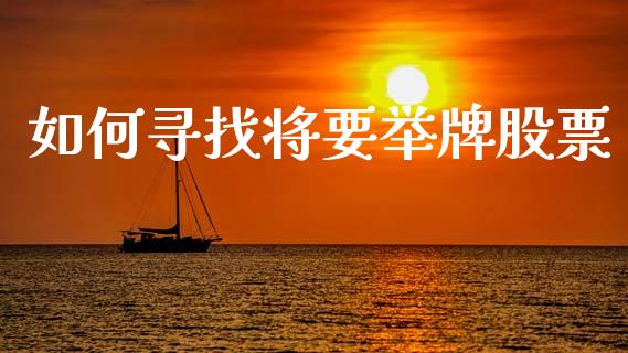 如何寻找将要举牌股票_https://wap.jnlaobingbanjia.com_财经资讯_第1张