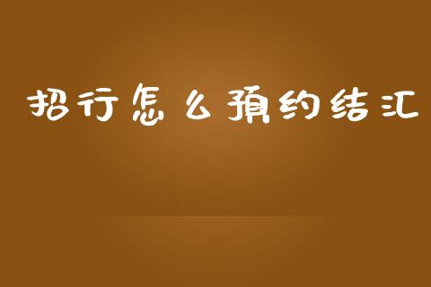 招行怎么预约结汇_https://wap.jnlaobingbanjia.com_财经资讯_第1张
