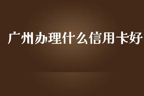 广州办理什么信用卡好_https://wap.jnlaobingbanjia.com_基金分析_第1张
