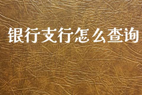 银行支行怎么查询_https://wap.jnlaobingbanjia.com_金融理财_第1张