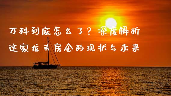 万科到底怎么了？深度解析这家龙头房企的现状与未来_https://wap.jnlaobingbanjia.com_股市行情_第1张
