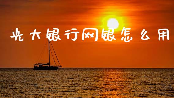 光大银行网银怎么用_https://wap.jnlaobingbanjia.com_财经资讯_第1张