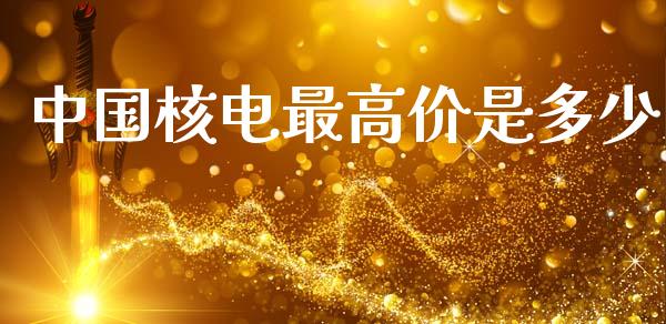 中国核电最高价是多少_https://wap.jnlaobingbanjia.com_证券公告_第1张