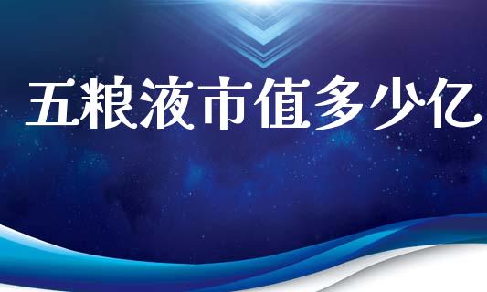 五粮液市值多少亿_https://wap.jnlaobingbanjia.com_证券公告_第1张