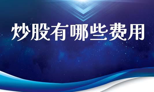 炒股有哪些费用_https://wap.jnlaobingbanjia.com_金融理财_第1张