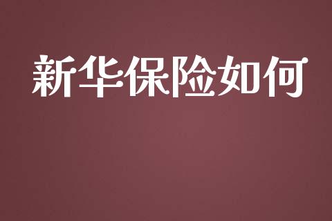新华保险如何_https://wap.jnlaobingbanjia.com_财务管理_第1张