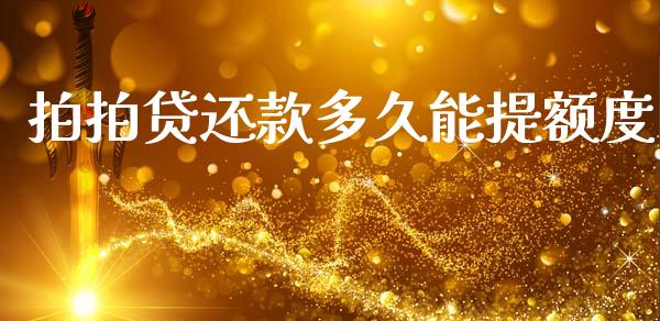 拍拍贷还款多久能提额度_https://wap.jnlaobingbanjia.com_金融理财_第1张