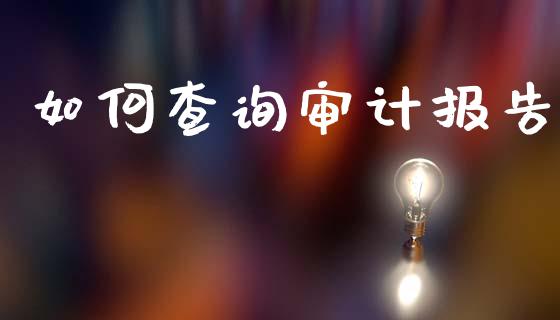 如何查询审计报告_https://wap.jnlaobingbanjia.com_证券公告_第1张
