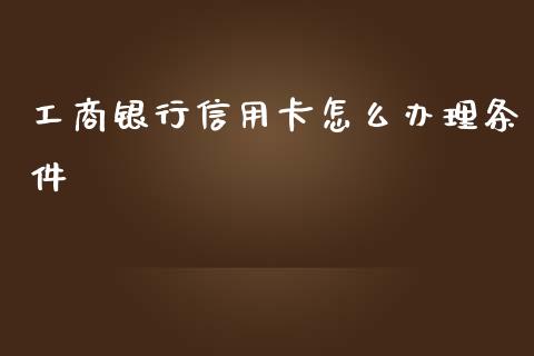 工商银行信用卡怎么办理条件_https://wap.jnlaobingbanjia.com_金融理财_第1张