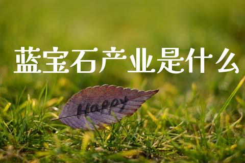 蓝宝石产业是什么_https://wap.jnlaobingbanjia.com_基金分析_第1张