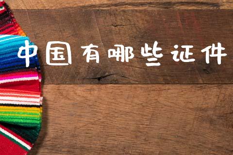 中国有哪些证件_https://wap.jnlaobingbanjia.com_证券公告_第1张