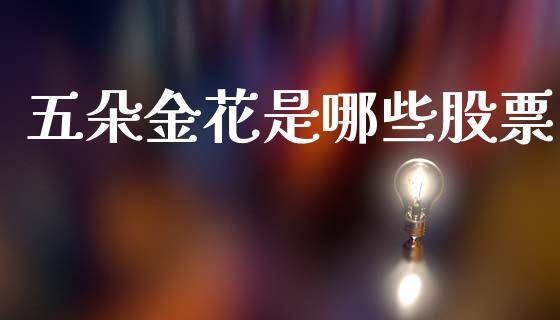 五朵金花是哪些股票_https://wap.jnlaobingbanjia.com_证券公告_第1张