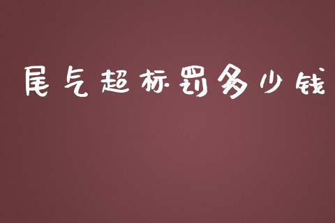 尾气超标罚多少钱_https://wap.jnlaobingbanjia.com_金融理财_第1张