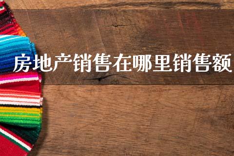 房地产销售在哪里销售额_https://wap.jnlaobingbanjia.com_财经资讯_第1张