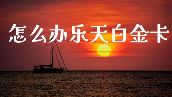 怎么办乐天白金卡_https://wap.jnlaobingbanjia.com_基金分析_第1张