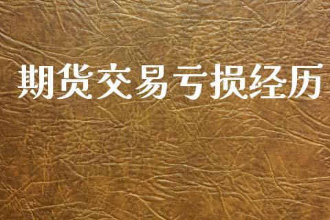 期货交易亏损经历_https://wap.jnlaobingbanjia.com_财务管理_第1张
