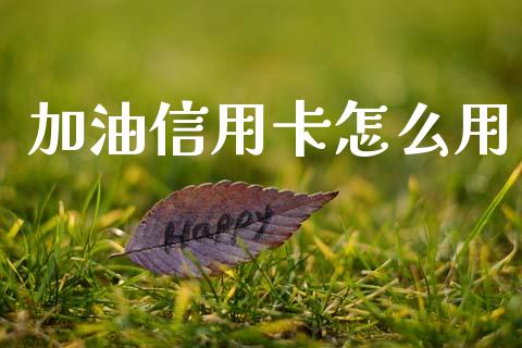 加油信用卡怎么用_https://wap.jnlaobingbanjia.com_金融理财_第1张