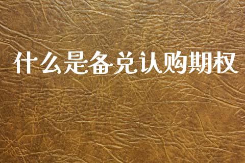 什么是备兑认购期权_https://wap.jnlaobingbanjia.com_股市行情_第1张