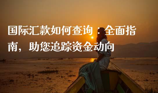 国际汇款如何查询：全面指南，助您追踪资金动向_https://wap.jnlaobingbanjia.com_财务管理_第1张