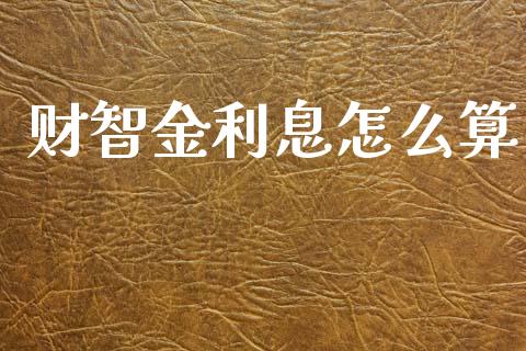 财智金利息怎么算_https://wap.jnlaobingbanjia.com_财经资讯_第1张