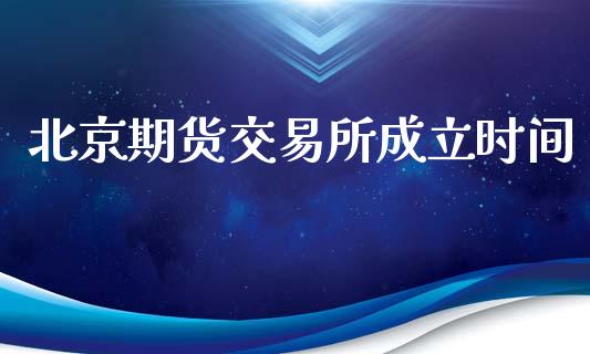 北京期货交易所成立时间_https://wap.jnlaobingbanjia.com_金融理财_第1张