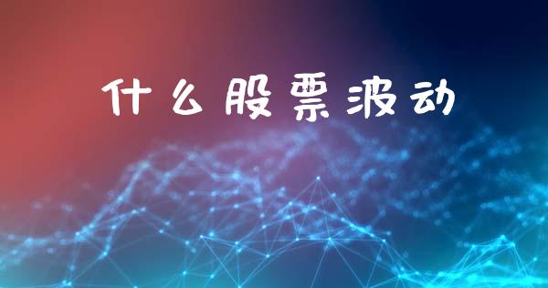 什么股票波动_https://wap.jnlaobingbanjia.com_股市行情_第1张