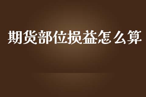 期货部位损益怎么算_https://wap.jnlaobingbanjia.com_金融理财_第1张
