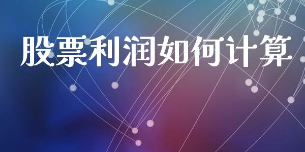 股票利润如何计算_https://wap.jnlaobingbanjia.com_金融理财_第1张