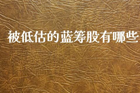 被低估的蓝筹股有哪些_https://wap.jnlaobingbanjia.com_财务管理_第1张