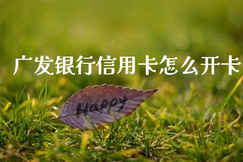 广发银行信用卡怎么开卡_https://wap.jnlaobingbanjia.com_基金分析_第1张