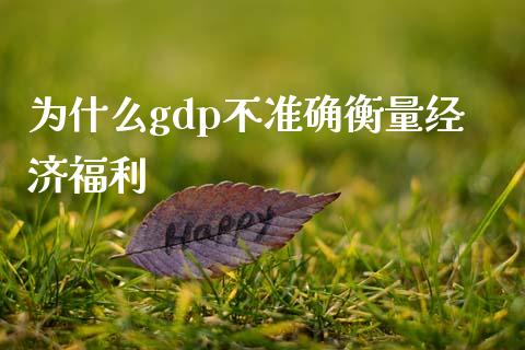 为什么gdp不准确衡量经济福利_https://wap.jnlaobingbanjia.com_金融理财_第1张
