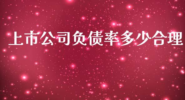 上市公司负债率多少合理_https://wap.jnlaobingbanjia.com_股市行情_第1张