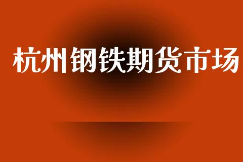 杭州钢铁期货市场_https://wap.jnlaobingbanjia.com_金融理财_第1张