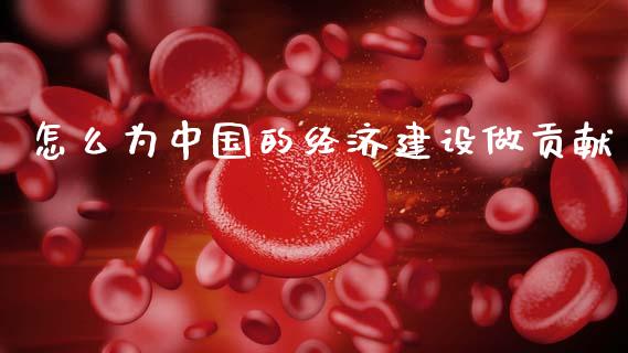 怎么为中国的经济建设做贡献_https://wap.jnlaobingbanjia.com_证券公告_第1张