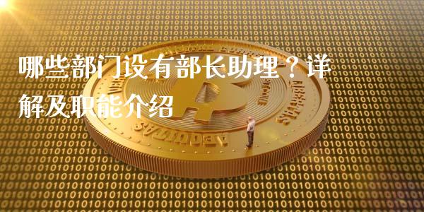 哪些部门设有部长助理？详解及职能介绍_https://wap.jnlaobingbanjia.com_证券公告_第1张