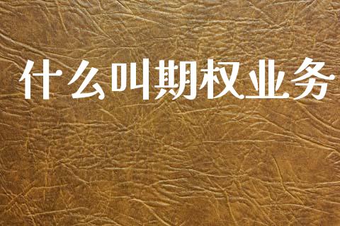 什么叫期权业务_https://wap.jnlaobingbanjia.com_基金分析_第1张