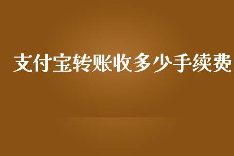 支付宝转账收多少手续费_https://wap.jnlaobingbanjia.com_基金分析_第1张