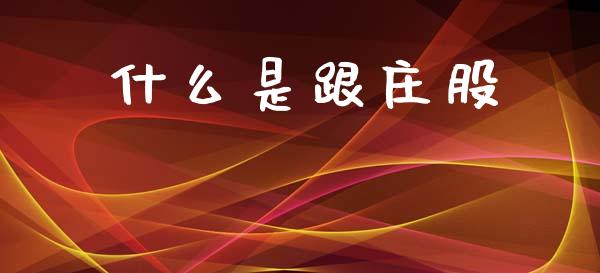 什么是跟庄股_https://wap.jnlaobingbanjia.com_财务管理_第1张
