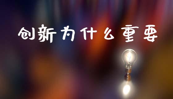 创新为什么重要_https://wap.jnlaobingbanjia.com_证券公告_第1张