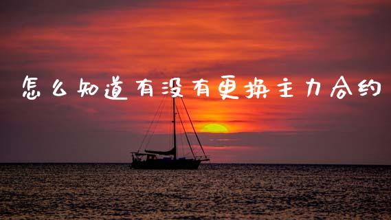 怎么知道有没有更换主力合约_https://wap.jnlaobingbanjia.com_金融理财_第1张