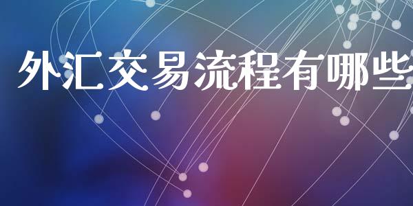 外汇交易流程有哪些_https://wap.jnlaobingbanjia.com_证券公告_第1张