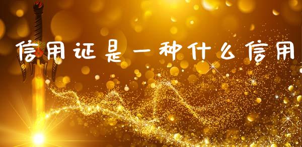 信用证是一种什么信用_https://wap.jnlaobingbanjia.com_金融理财_第1张