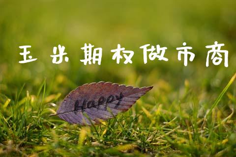 玉米期权做市商_https://wap.jnlaobingbanjia.com_股市行情_第1张