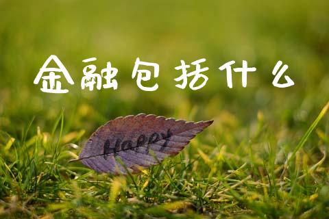 金融包括什么_https://wap.jnlaobingbanjia.com_证券公告_第1张